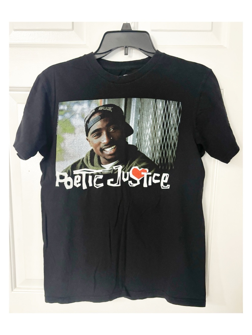 Tupac Shakur Hip Hop Rap Poetic Justice Movie 2Pac T-Shirt Men's Size M, Black